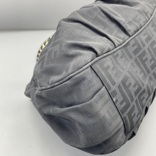 Fendi Shoulder Bag Canvas Black