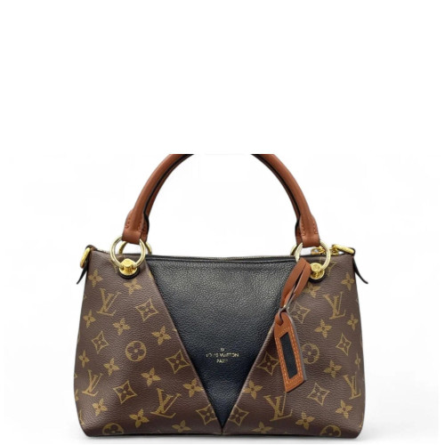 Louis Vuitton V Tote BB Monogram Brown Black