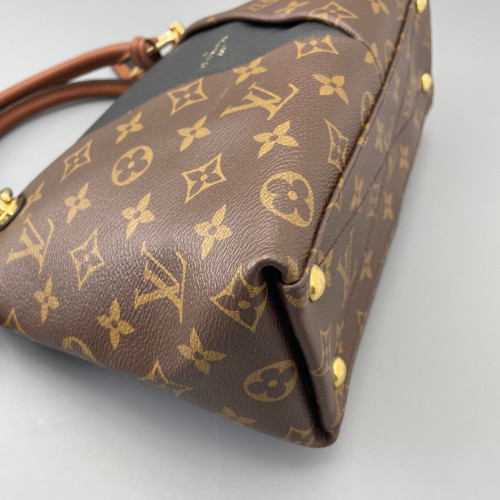 Louis Vuitton V Tote BB Monogram Brown Black