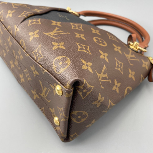 Louis Vuitton V Tote BB Monogram Brown Black