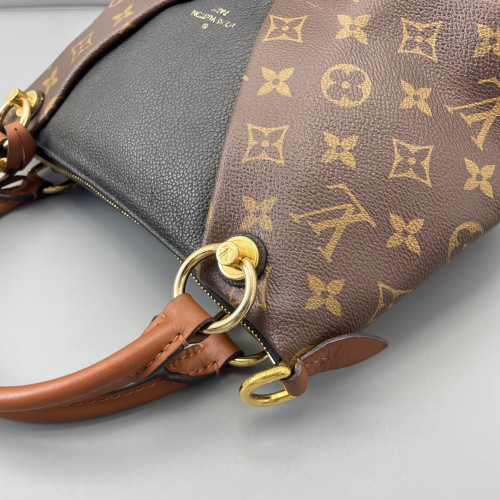 Louis Vuitton V Tote BB Monogram Brown Black