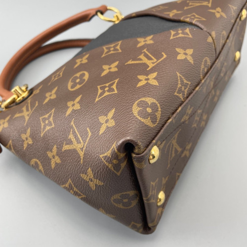 Louis Vuitton V Tote BB Monogram Brown Black