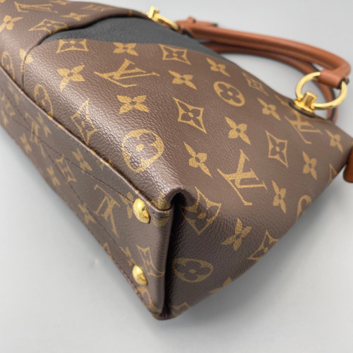 Louis Vuitton V Tote BB Monogram Brown Black