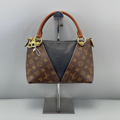 Louis Vuitton V Tote BB Monogram Brown Black