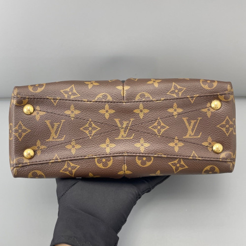 Louis Vuitton V Tote BB Monogram Brown Black
