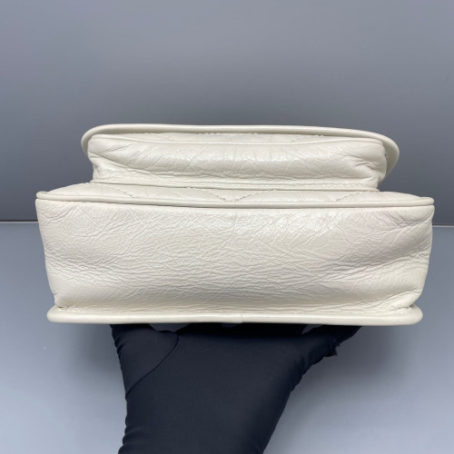 Yves Saint Laurent Baby Niki Messenger Calfskin White Yves Saint Laurent Baby Niki Messenger Calfskin White