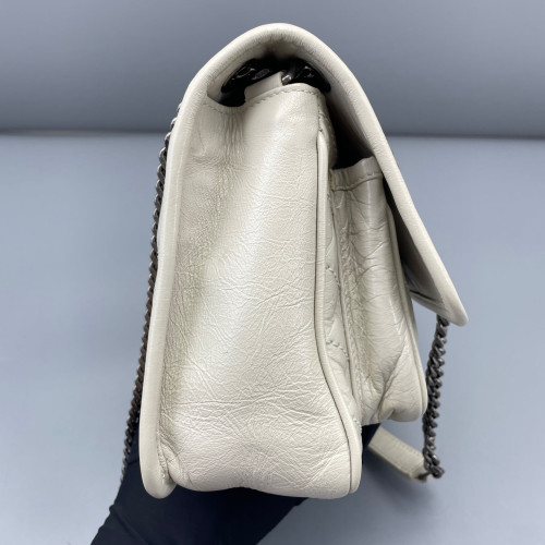Yves Saint Laurent Baby Niki Messenger Calfskin White Yves Saint Laurent Baby Niki Messenger Calfskin White