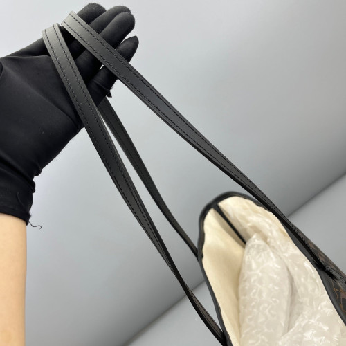 Moynat Tote Bag Toile 1920 Monogram Calfskin Brown Black Yellow
