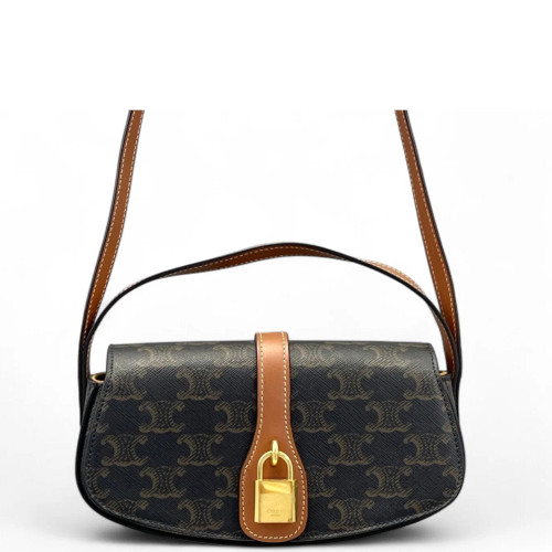Celine Mini Tabou Triomphe Brown Dark Grey Celine Mini Tabou Triomphe Brown Dark Grey
