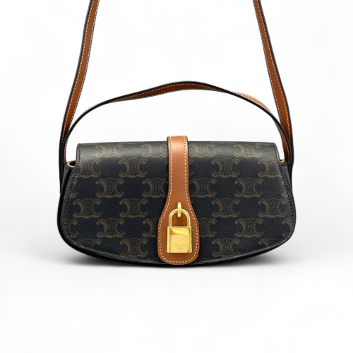 Celine Mini Tabou Triomphe Brown Dark Grey Celine Mini Tabou Triomphe Brown Dark Grey