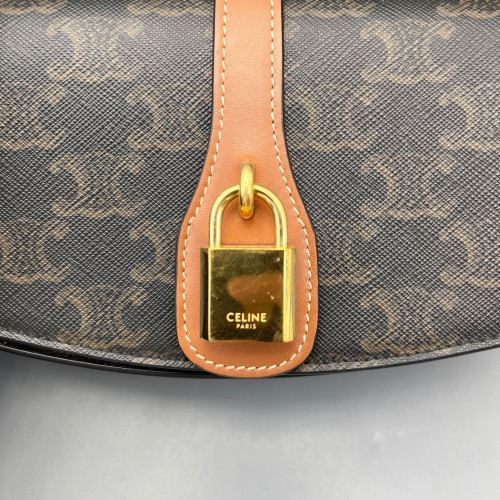 Celine Mini Tabou Triomphe Brown Dark Grey Celine Mini Tabou Triomphe Brown Dark Grey