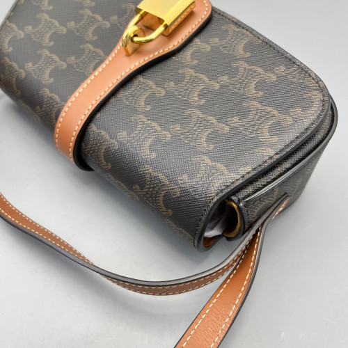 Celine Mini Tabou Triomphe Brown Dark Grey Celine Mini Tabou Triomphe Brown Dark Grey