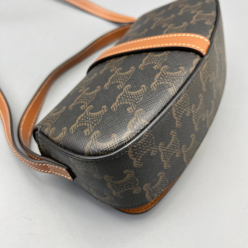 Celine Mini Tabou Triomphe Brown Dark Grey Celine Mini Tabou Triomphe Brown Dark Grey