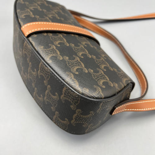 Celine Mini Tabou Triomphe Brown Dark Grey Celine Mini Tabou Triomphe Brown Dark Grey