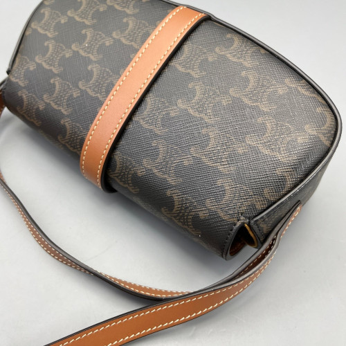 Celine Mini Tabou Triomphe Brown Dark Grey Celine Mini Tabou Triomphe Brown Dark Grey