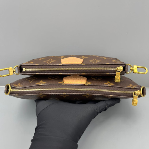 Louis Vuitton Multi Pochette Accessories Monogram Brown Pink