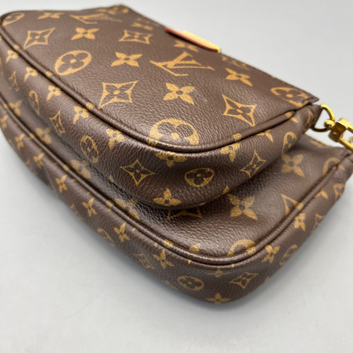 Louis Vuitton Multi Pochette Accessories Monogram Brown Pink