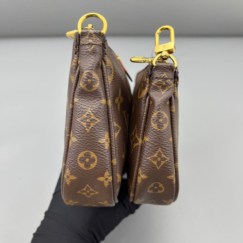 Louis Vuitton Multi Pochette Accessories Monogram Brown Pink