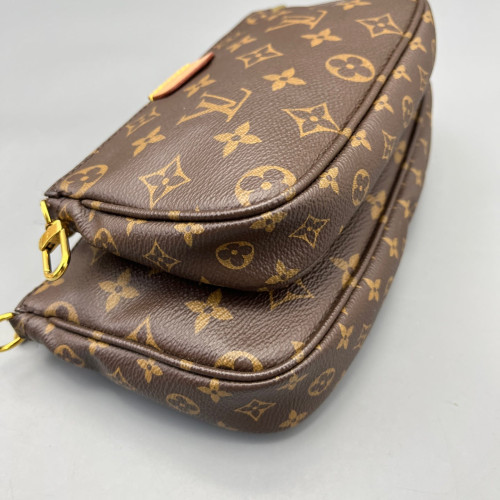 Louis Vuitton Multi Pochette Accessories Monogram Brown Pink