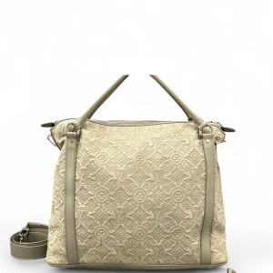 Louis Vuitton Embroidered Tote Bag Monogram Light Grey Louis Vuitton Embroidered Tote Bag Monogram Light Grey