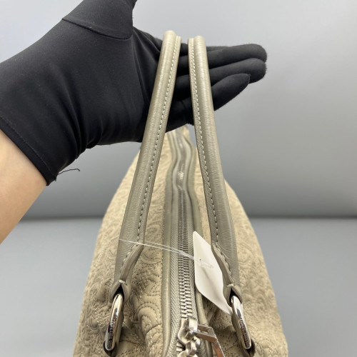Louis Vuitton Embroidered Tote Bag Monogram Light Grey