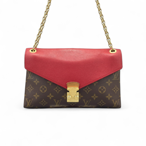 Louis Vuitton Pallas Chain Monogram Brown Red