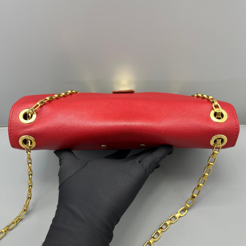 Louis Vuitton Pallas Chain Monogram Brown Red