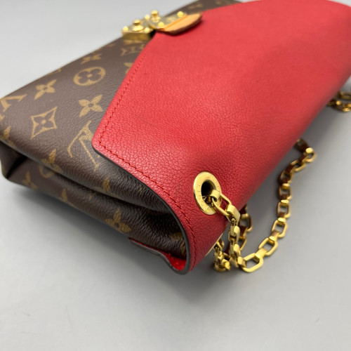 Louis Vuitton Pallas Chain Monogram Brown Red