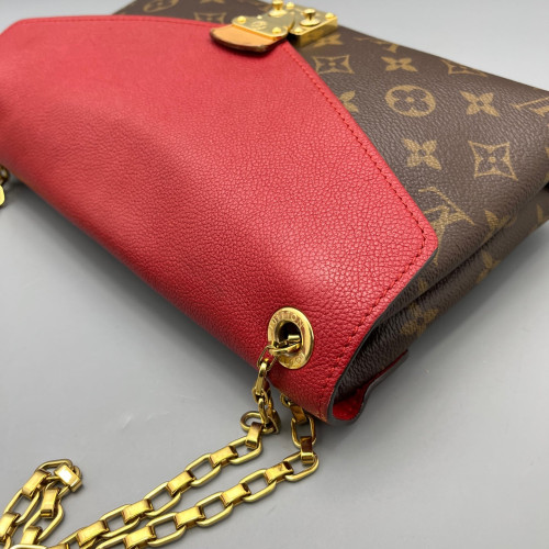 Louis Vuitton Pallas Chain Monogram Brown Red