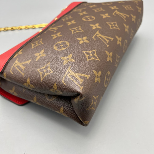 Louis Vuitton Pallas Chain Monogram Brown Red