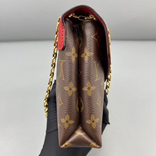 Louis Vuitton Pallas Chain Monogram Brown Red