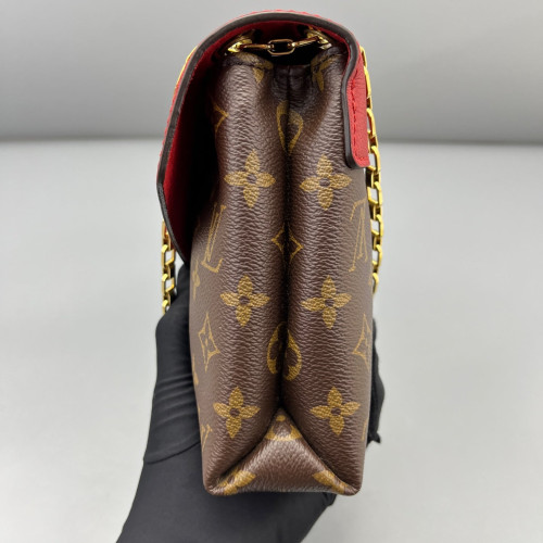 Louis Vuitton Pallas Chain Monogram Brown Red