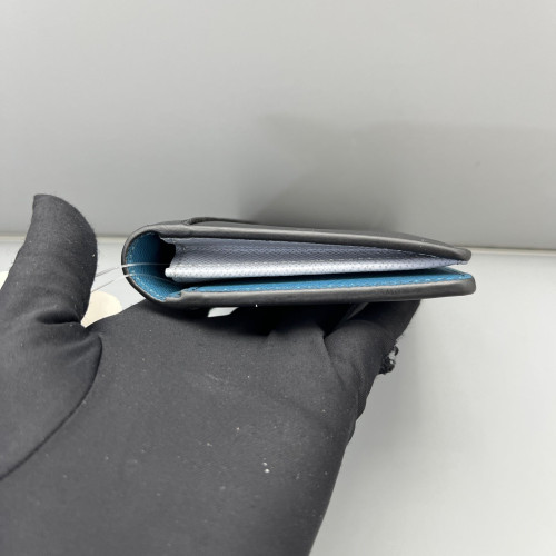Louis Vuitton Brazza Wallet Epi Monogram Eclipse Black Blue