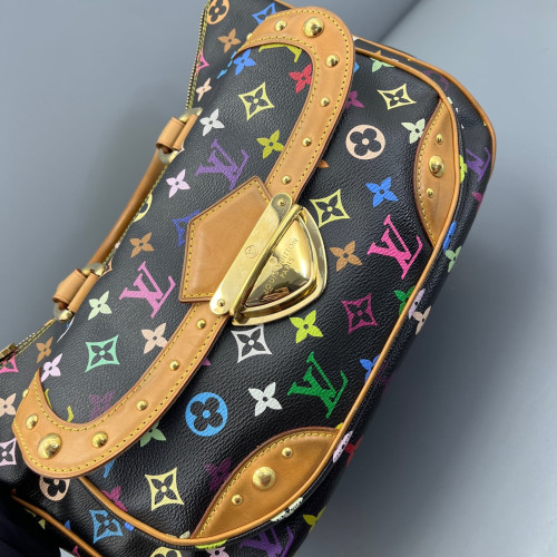 Louis Vuitton Rita Shoulder Bag Monogram Multicolor Black Louis Vuitton Rita Shoulder Bag Monogram Multicolor Black