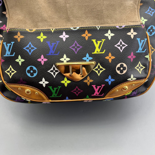 Louis Vuitton Rita Shoulder Bag Monogram Multicolor Black Louis Vuitton Rita Shoulder Bag Monogram Multicolor Black
