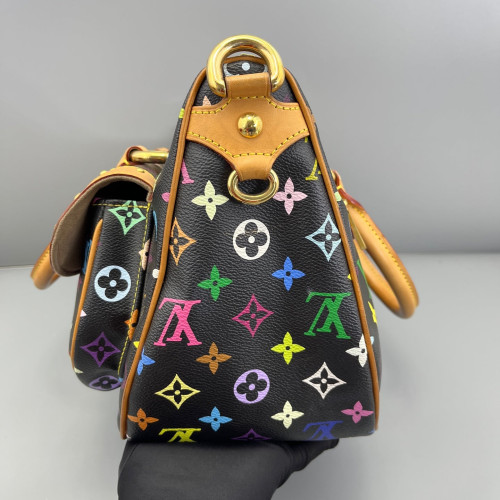 Louis Vuitton Rita Shoulder Bag Monogram Multicolor Black Louis Vuitton Rita Shoulder Bag Monogram Multicolor Black