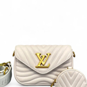 Louis Vuitton New Wave Multi Pochette Calfskin Purple