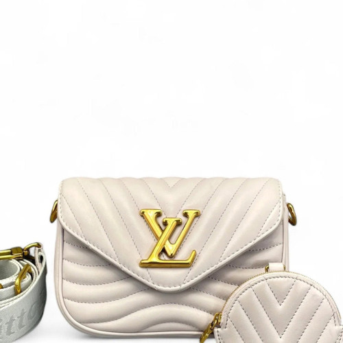 Louis Vuitton New Wave Multi Pochette Calfskin Purple
