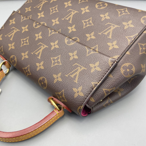 Louis Vuitton Cluny Bb Monogram Brown Pink