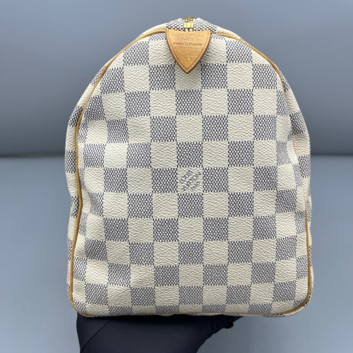 Louis Vuitton Speedy 30 Damier Azur White Grey
