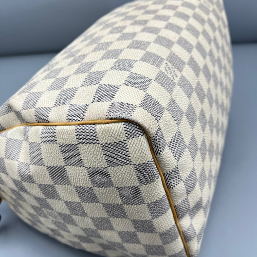 Louis Vuitton Speedy 30 Damier Azur White Grey