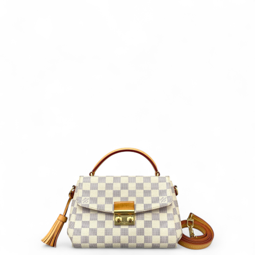 Louis Vuitton Croisette Damier Azur White