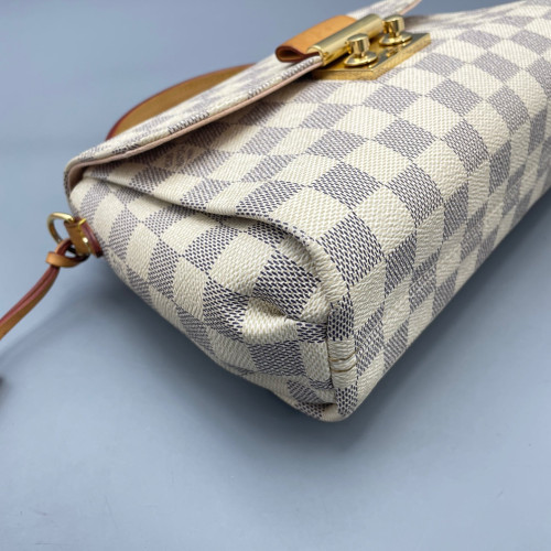 Louis Vuitton Croisette Damier Azur White