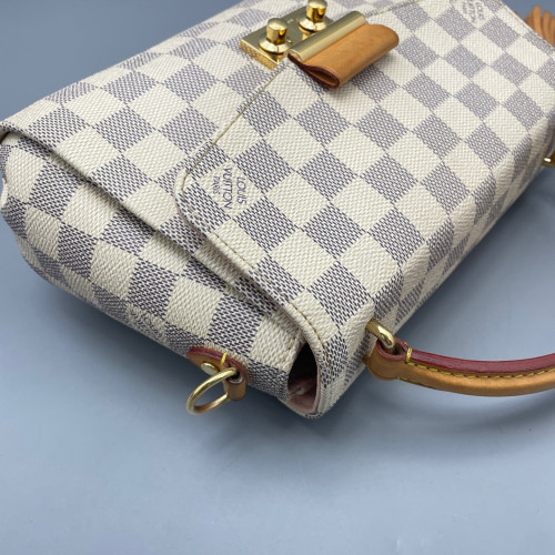 Louis Vuitton Croisette Damier Azur White