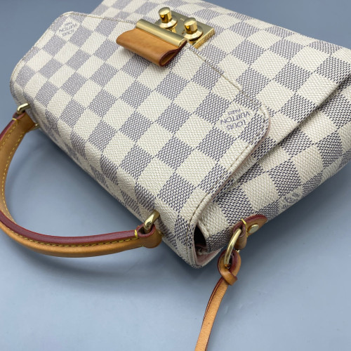 Louis Vuitton Croisette Damier Azur White