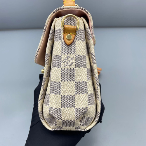 Louis Vuitton Croisette Damier Azur White
