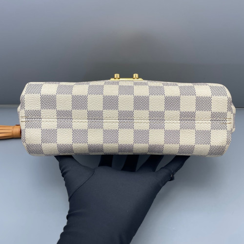 Louis Vuitton Croisette Damier Azur White