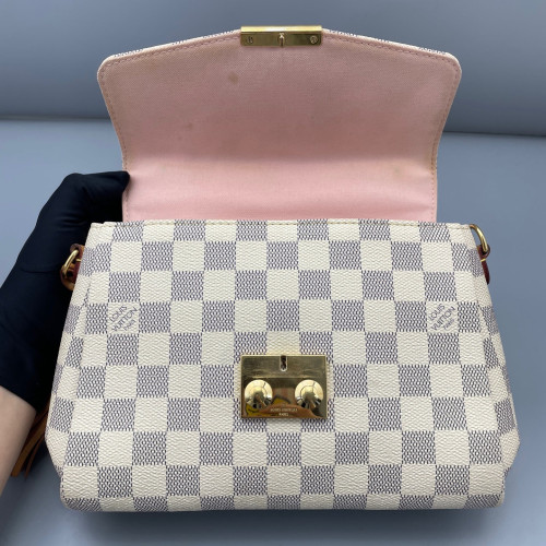 Louis Vuitton Croisette Damier Azur White