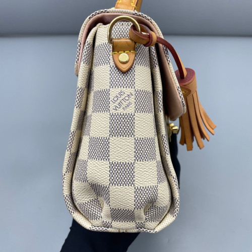 Louis Vuitton Croisette Damier Azur White