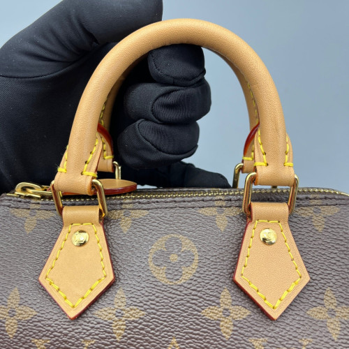 Louis Vuitton Nano Speedy Bandouliere Monogram Brown